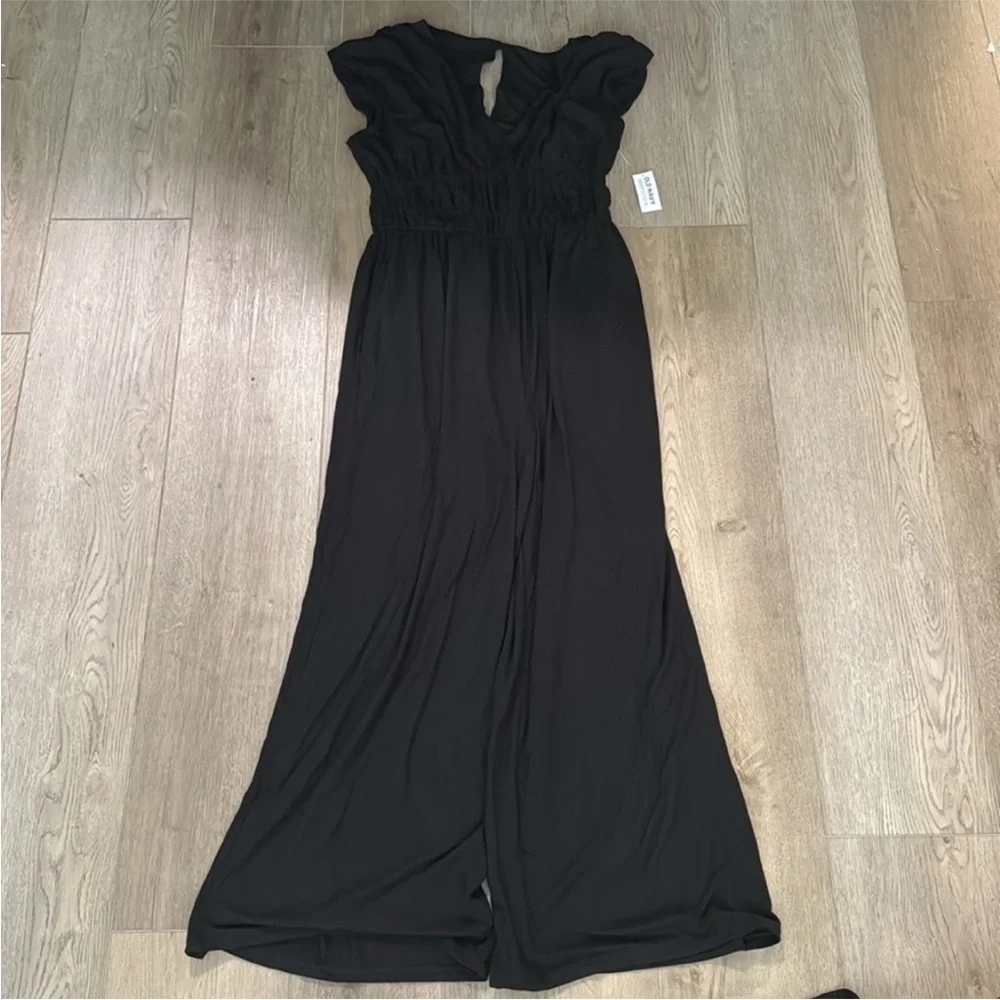 NWT! Old Navy Black Waist-Defined Wide-Leg Jumpsuit - Multiple Sizes 🎺 - Picture 8 of 9